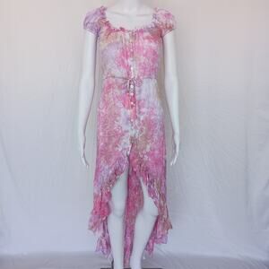 Riviera Maxi Dress - Pink Tie Dye